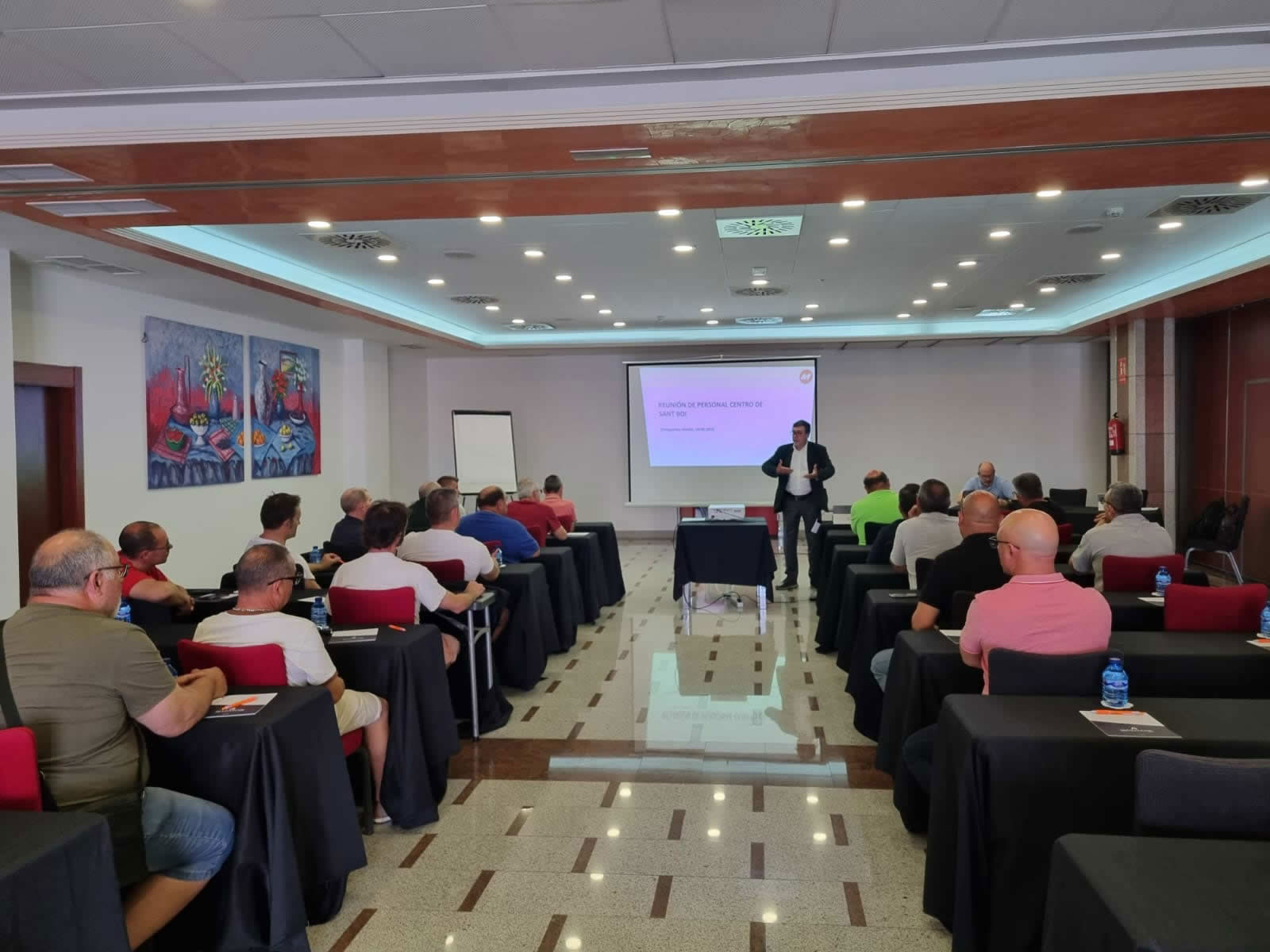 Informative meeting with the staff of our site in S. BOI 